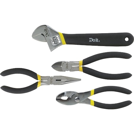 All-Source Pliers And Wrench Set 4 Piece 304174